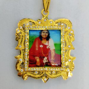 916 Gold Fancy Gent's Sonal Maa Photo Mina Pendant