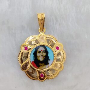 916 Gold Fancy Gent's Sonal Maa Photo Mina Pendant