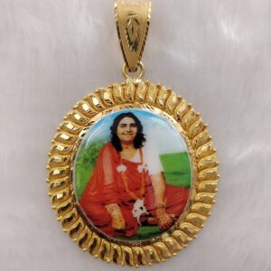 916 Gold Fancy Gent's Sonal Maa Photo Mina Pendant