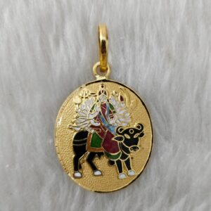 916 Gold Fancy Gent's Visat Maa Minakari Pendant