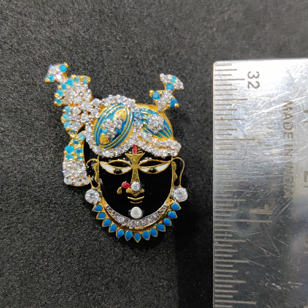 916 Gold Fancy Shreenathji Pendants - Image 2