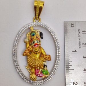 916 Gold Fancy Gent's Kastbhanjan Dev Pendants