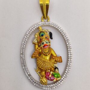916 Gold Fancy Gent's Kastbhanjan Dev Pendants