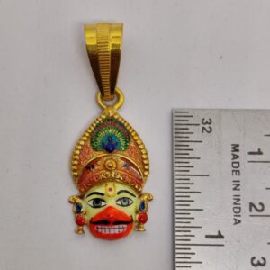 916 Gold Fancy Gent's Kastbhanjan Dev Face Pendant