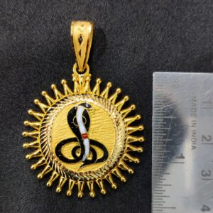 916 Gold Fancy Gent's Goga Maharaj Minakari Pendant
