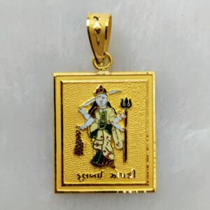 916 Gold Fancy Gent's Fulljogani Maa Pendant