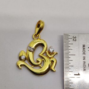 916 Gold Fancy Gent's Ganapati Pendant