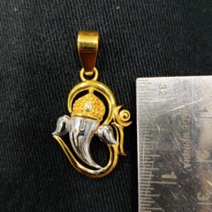 916 Gold Fancy Gent's Ganapati Pendant