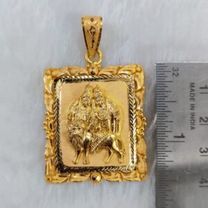 916 Gold Fancy Gent's Chamunda Maa Pendant