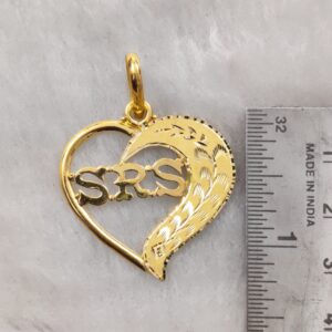 916 Gold Fancy Hand Made SRS Pendant