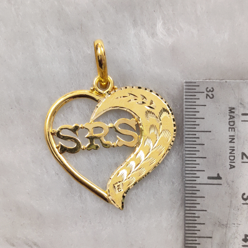 916 Gold Fancy Hand Made SRS Pendant - Image 2