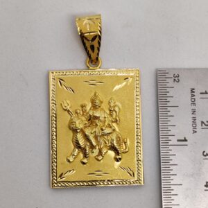 916 Gold Fancy Gent's Ambaji Maa Pendant