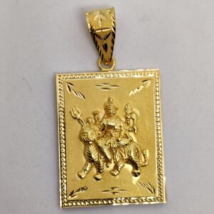 916 Gold Fancy Gent's Ambaji Maa Pendant