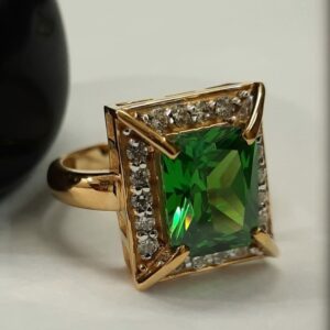 916 Gold Fancy Singal Stone Ring