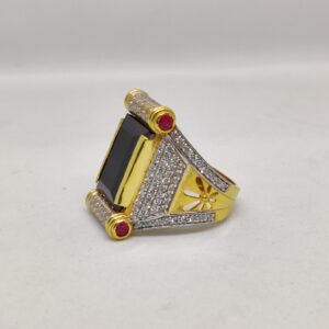 916 gold fancy gent's ring