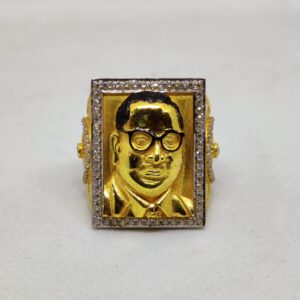 916 Gold Fancy Gent's Baba Saheb Ambedkar Ring