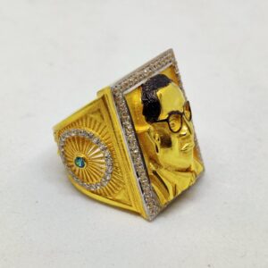 916 Gold Fancy Gent's Baba Saheb Ambedkar Ring