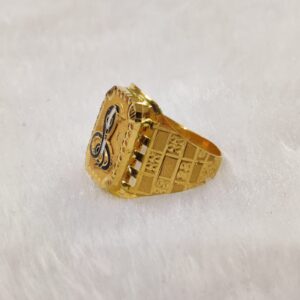 916 Gold Fancy Gent's Goga Maharaj Ring
