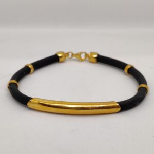 916 Gold Fancy Gent's Bracelet