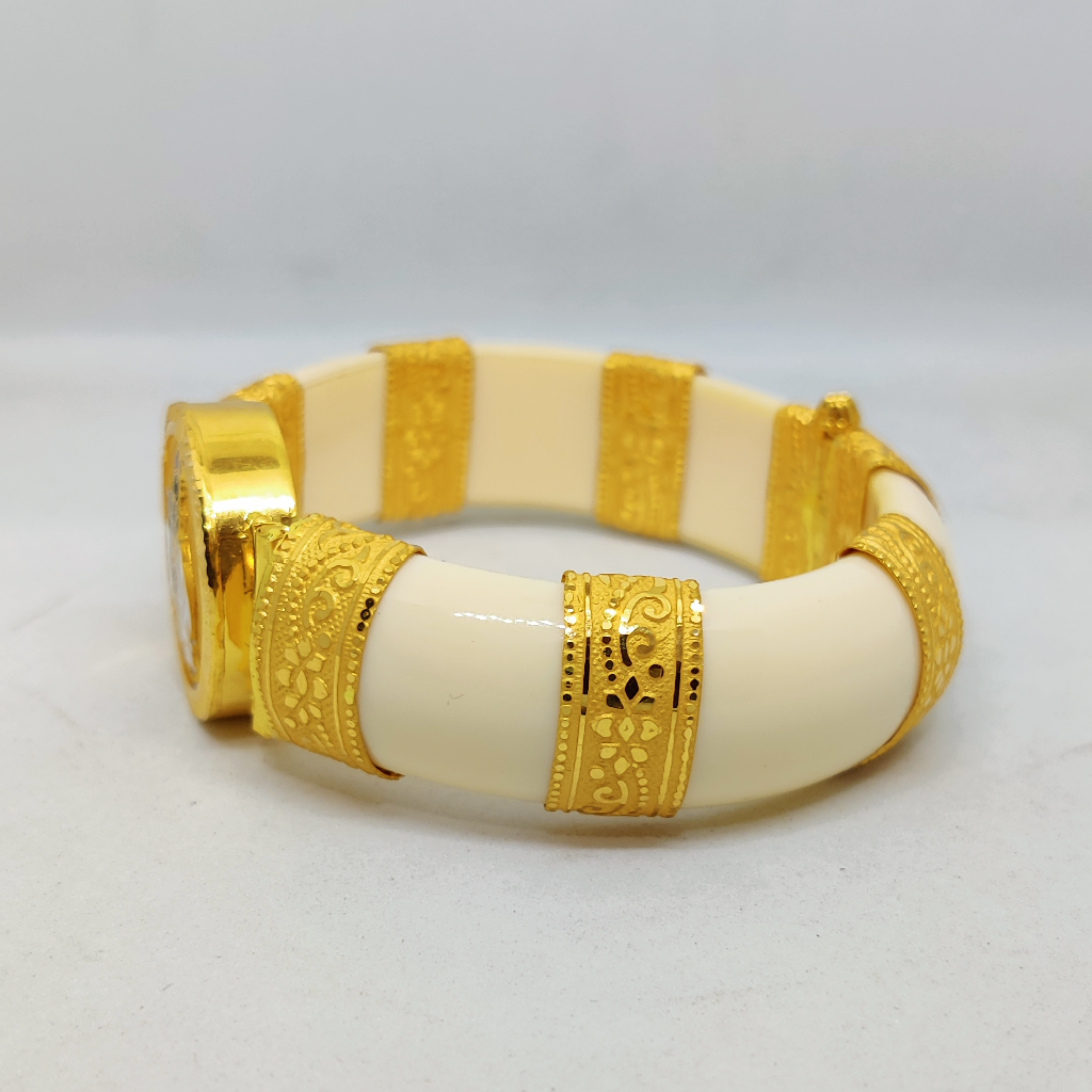 916 Gold Fancy Gent's Kada - Image 3