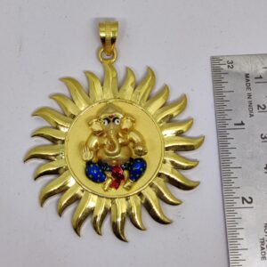 916 Gold Fancy Gent's Ganapati Pendant
