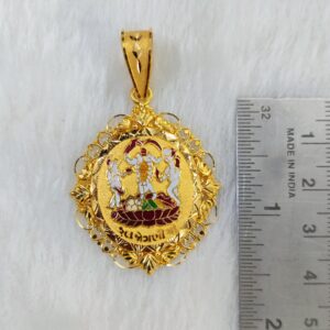 916 Gold Fancy Gent's Fulljogani Maa Minakari Pendant