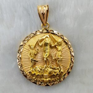 916 Gold Fancy Gent's Fulljogani Maa Pendant