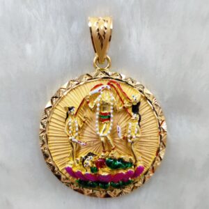 22k gold fancy gent's fulajogani maa pendant