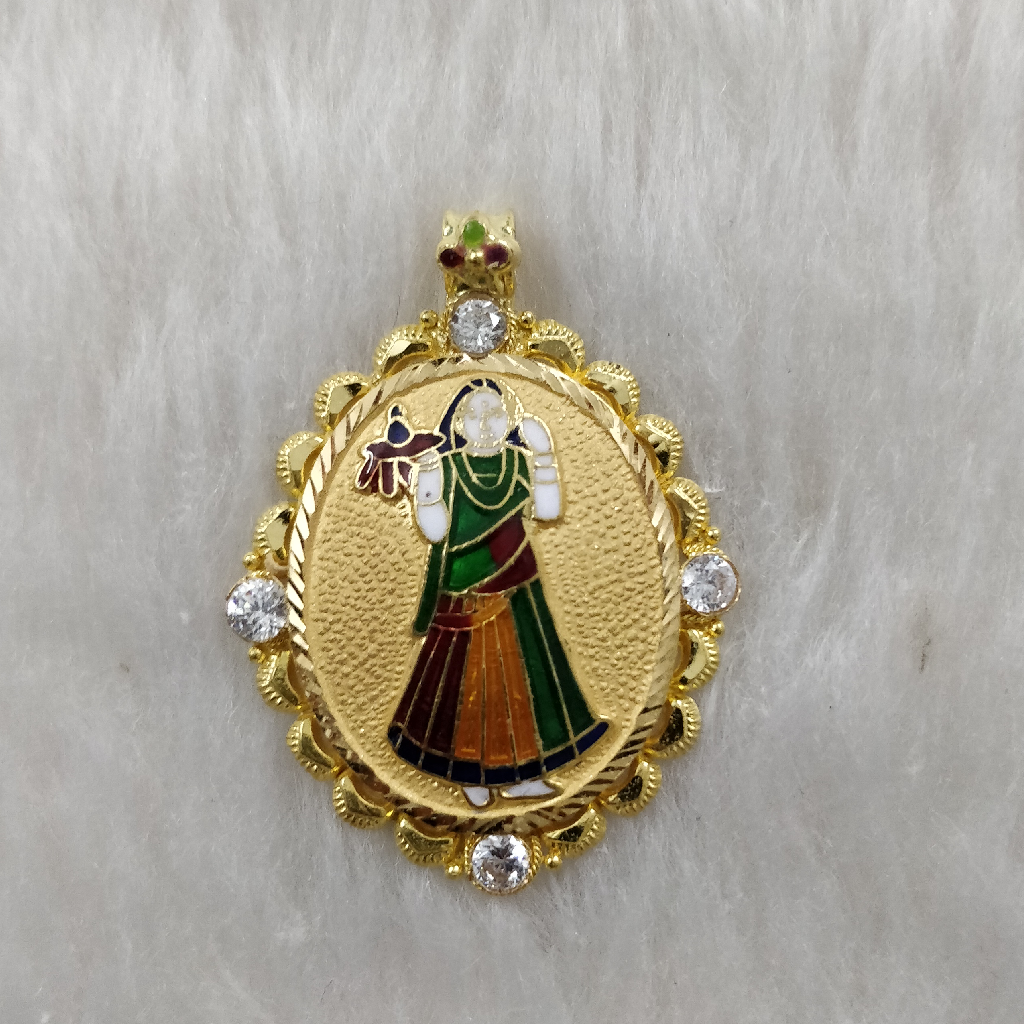 916 Gold Masija Maa/Bhatiyani Maa Pendant