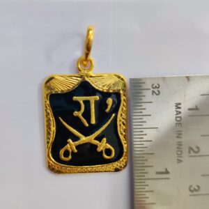 22k gold fancy gent's goga maharaj pendant