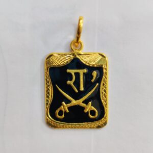 22k gold fancy gent's goga maharaj pendant
