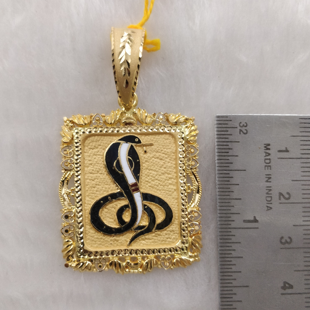 916 gold fancy goga maharaj pendant - Image 2