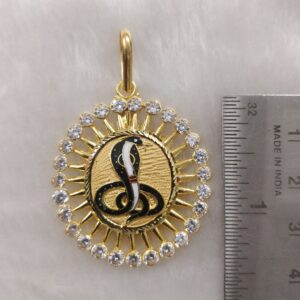 916 gold goga maharaj pendant