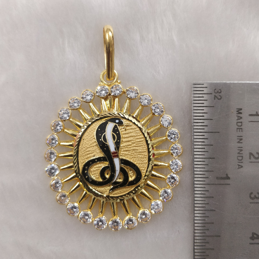 916 gold goga maharaj pendant - Image 2