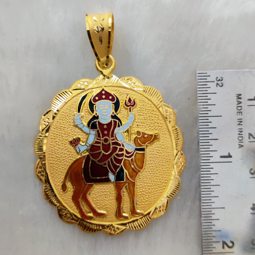 916 Gold Gent's Momai Maa Pendal - Image 2
