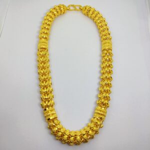 916 Gold Fancy Gent's Super Hollow Chain