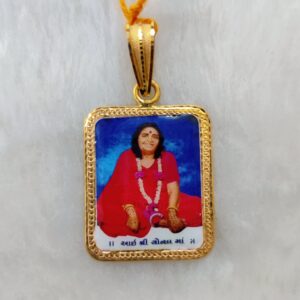 916 gold fancy gent's sonal maa photo mina pendant