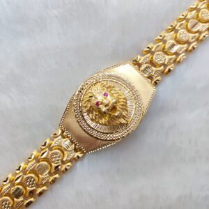 916 Gold Fancy Gent's Lione Face Lucky