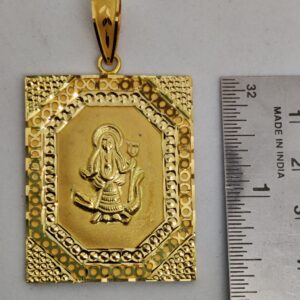 916 gold fancy gent's khodiyar maa pendant