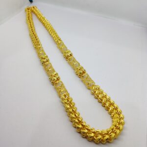 916 Gold Fancy Gent's Hollow Chain