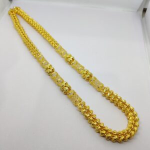 916 Gold Fancy Gent's Hollow Chain