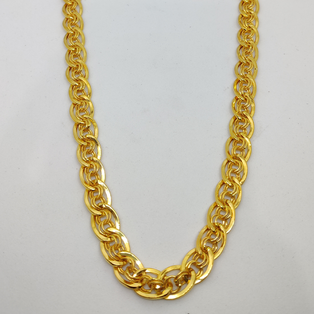 916 gold fancy gent's italian chain - Image 3