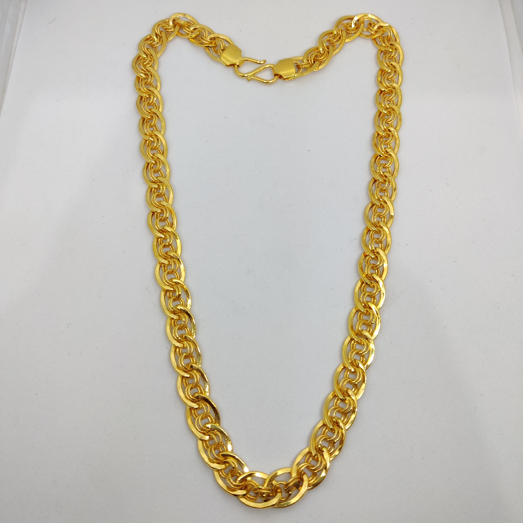 916 gold fancy gent's italian chain - Image 2
