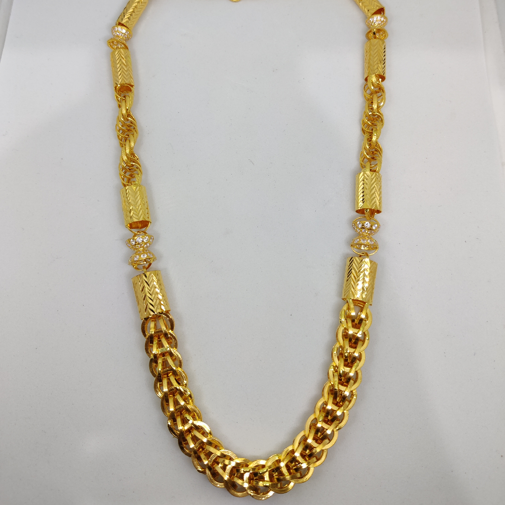 916 Gold Fancy Gent's Chain - Image 5