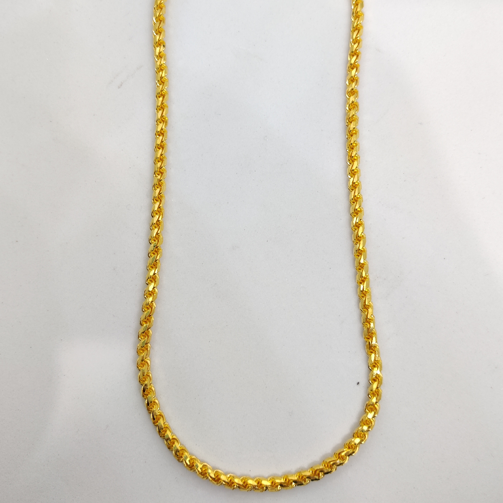 916 Gold Fancy Gent's Solid Chain - Image 2
