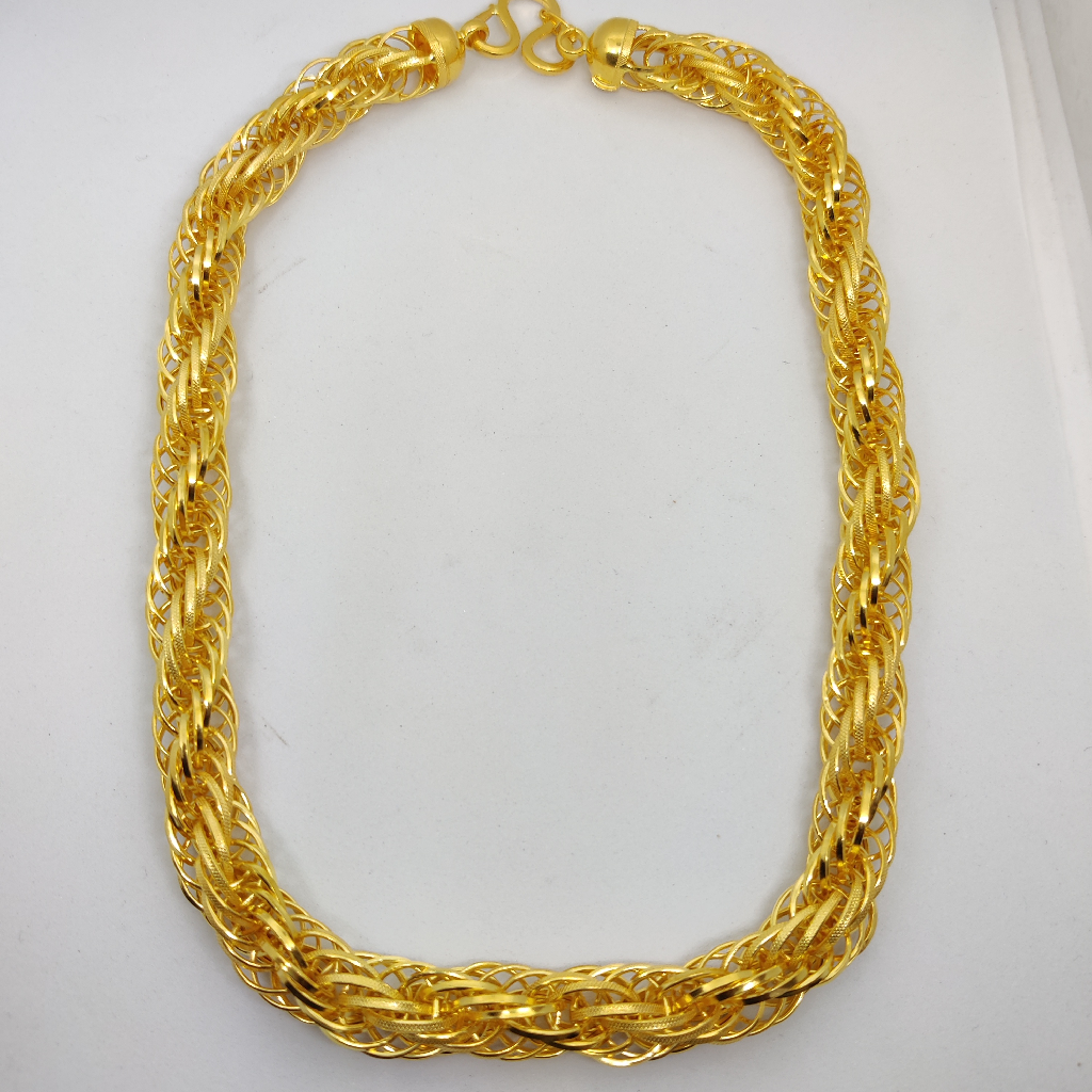 916 Gold Fancy Gent's Bahubali Chain - Image 3