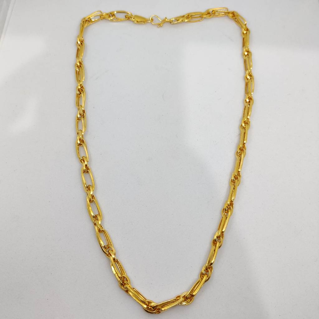 916 Gold Fancy Gent's Indo Italian Chain - Image 3