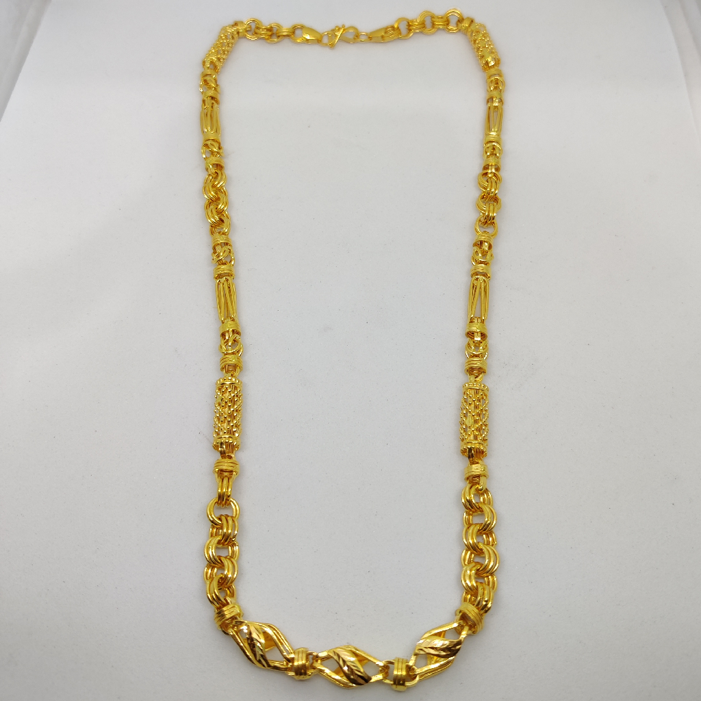 916 Gold Fancy Gent's Indo Italian Chain - Image 3