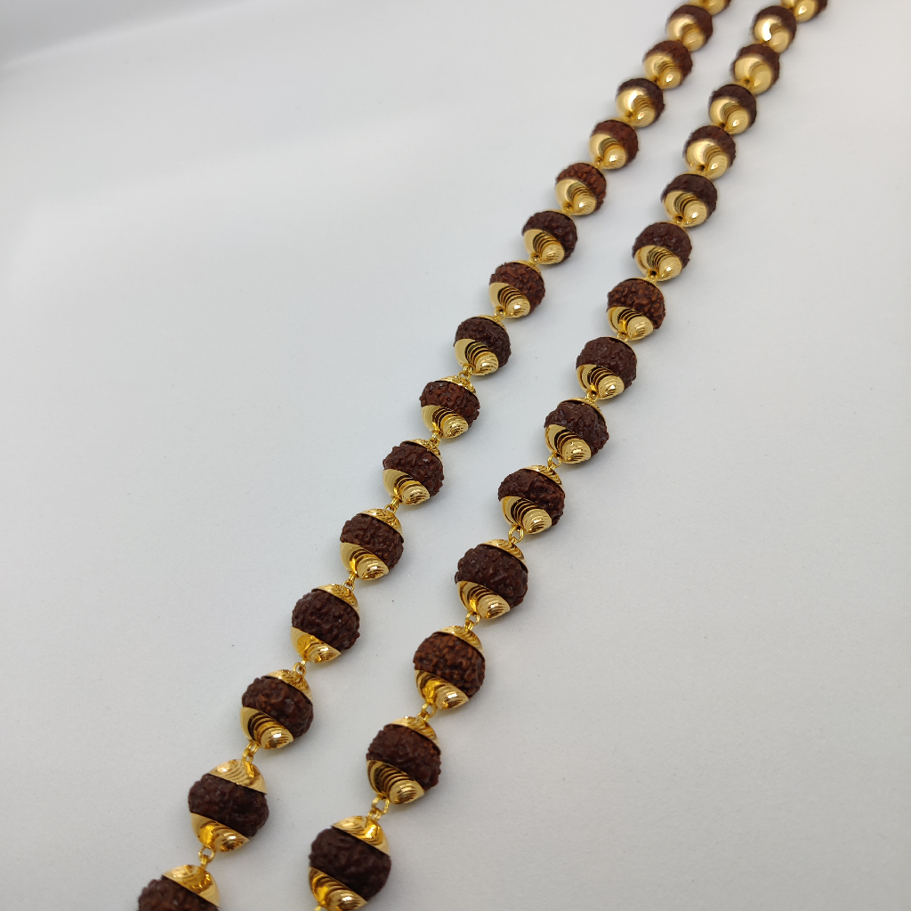 916 Gold Fancy Gent's Rudraksh Mala