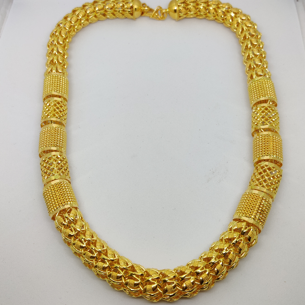 916 Gold Fancy Gent's Super Hollow Chain